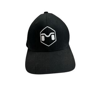 METALCLOAK Flex-Fit Icon Ball Cap Small Medium S-M Black White Logo Car Auto